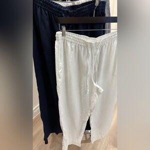 Tommy Bahama Two Palms Navy and White Linen Pants Sz Medium